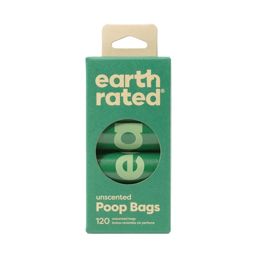 [BG0013] Earth Rated Dog Poop Bags Refill Rolls Unscented 120Bags