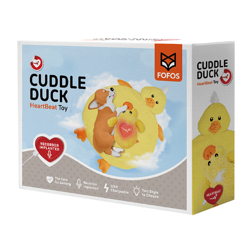 [6971067405777] FOFOS Cuddle Duck Heartbeat Toy & Mat