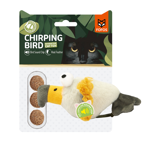[6971067406385] FOFOS Sound Chip Eagle with Catnip Balls Cat Toy