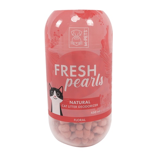 [6953182736639] M-PETS Fresh Pearls Natural Cat Litter Deodoriser Floral 450ml