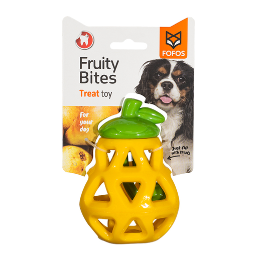 [6971067408570] FOFOS Fruity Bites Pear Treat Dispensing Dog Toy