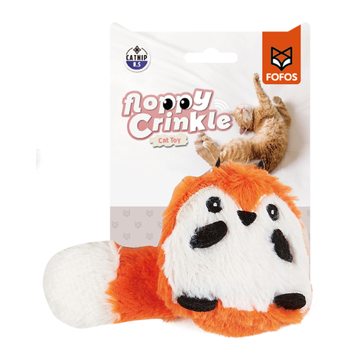 [6971067407269] FOFOS Fox Floppy Crinkle Cat Toy