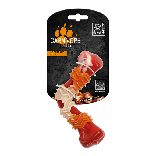 [6953182725770] M-PETS Carnivore Boomerang Bone Dog Toy Large