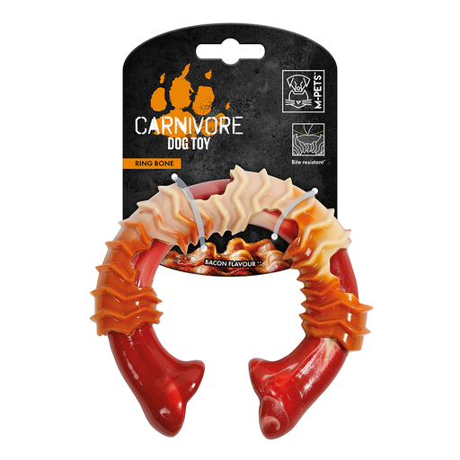 [6953182725794] M-PETS Carnivore Ring Bone Dog Toy Large