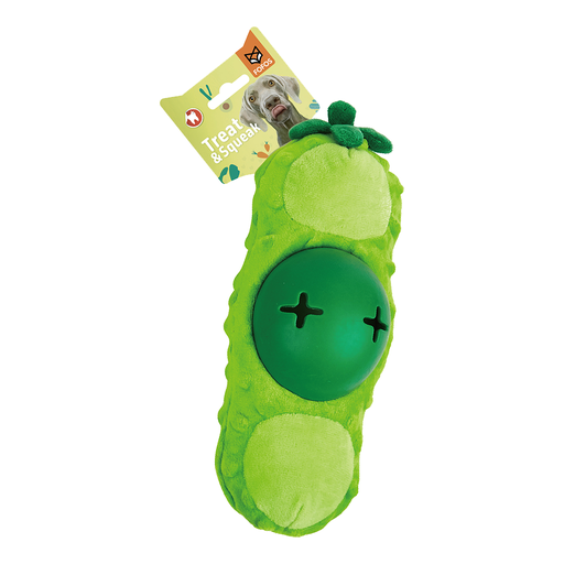 [6971067405814] FOFOS Cute Green Bean Treat Dispensing Dog Toy