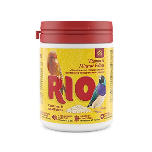 [4602533786640] RIO Vitamin and Mineral Pellets for Canaries Exotic Birds and Other Small Birds 120gm