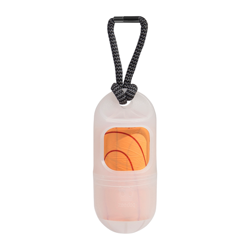 [7908471114536] Zee.Dog Poop Bag Dispenser with Compostable Refill Transparent