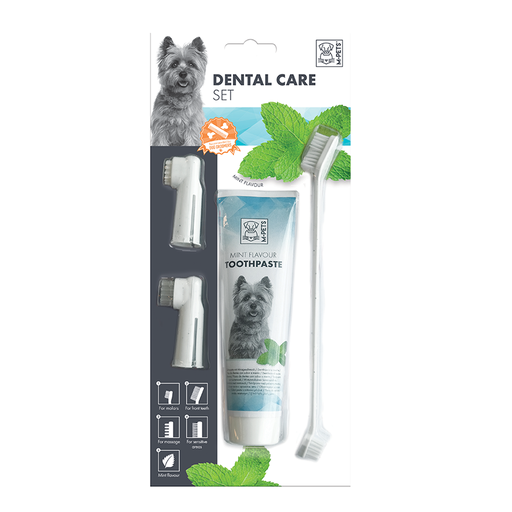 [6953182729785] M-PETS Dental Care Set Mint flavor Toothpaste Kit