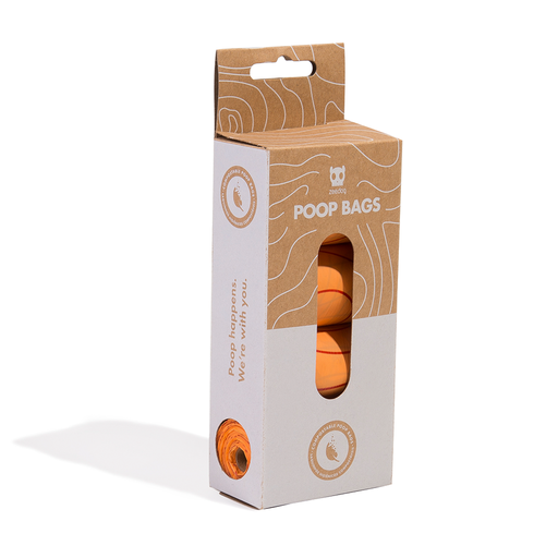 [7908471106791] Zee.Dog Compostable Poop Bag Refill Box 4 Rolls