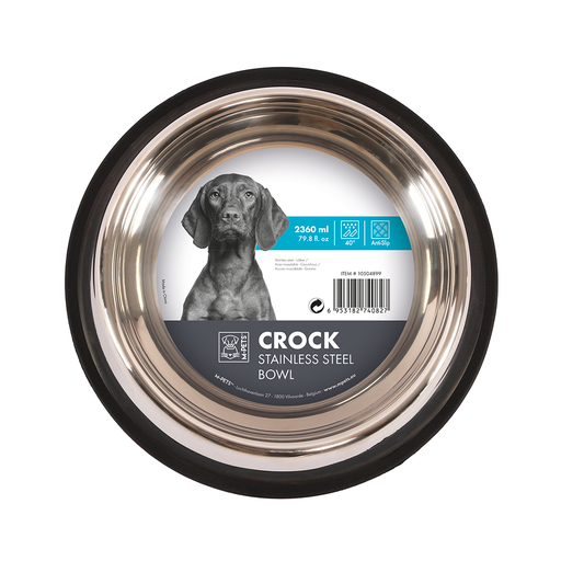 [6953182740827] M-PETS Crock Stainless Steel Bowl XXL