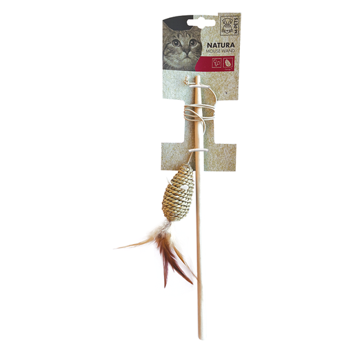 [6953182710981] M-PETS Natura Mouse Cat Wand