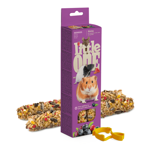 [4602533784479] Little One Sticks for Hamsters Rats Mice and Gerbils with Berries 2x60gm