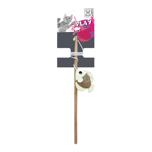 [6953182710875] M-PETS Fish Cat Wand Assorted Colors