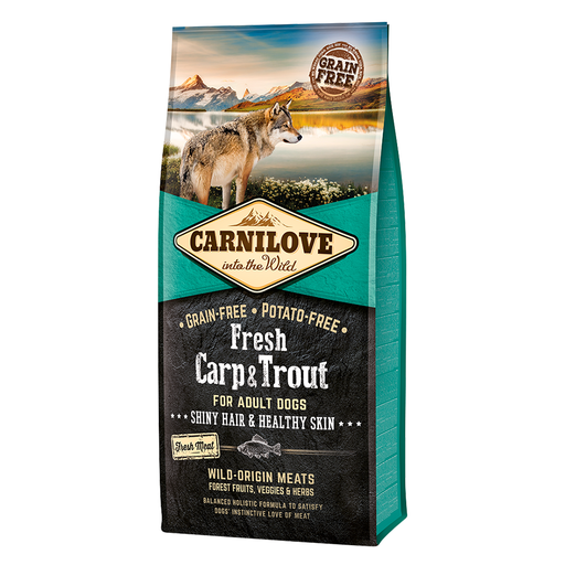 [8595602527557] Carnilove Fresh Carp & Trout for Adult Dogs 12kg