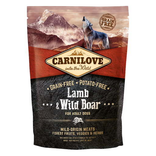 [8595602508938] Carnilove Lamb & Wild Boar for Adult Dogs 1.5kg