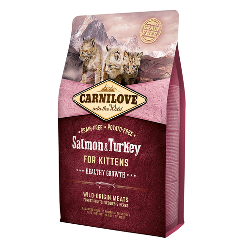 [8595602512225] Carnilove Salmon & Turkey for Kittens 2kg