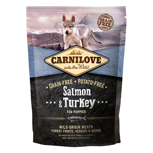 [8595602508839] Carnilove Salmon & Turkey for Puppies 1.5kg