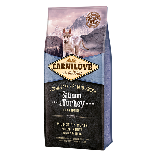 [8595602508822] Carnilove Salmon & Turkey for Puppies 12kg