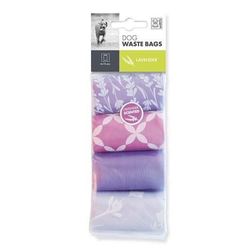 [5415341002982] M-PETS Dog Waste Bags Lavender Scented 60 bags 4x15