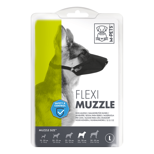 [6953182719366] M-PETS Flexi Muzzle Large