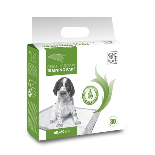 [6953182717836] M-PETS Green Grass Training Pads 60x60cm 30Pack