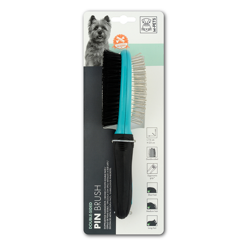 [6953182720508] M-PETS Double Sided Pin Brush