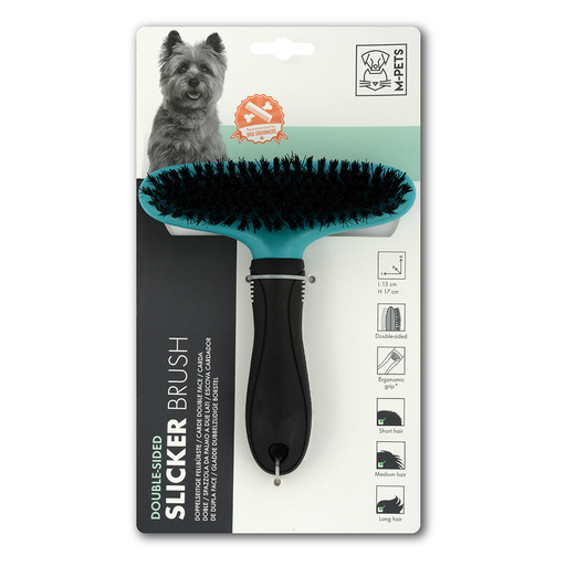 [6953182720485] M-PETS Double Sided Slicker Brush