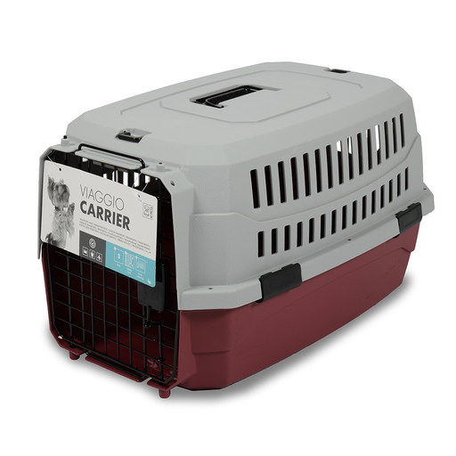 [5415341006294] M-PETS Viaggio Carrier Red / Grey Small 58.4x38.7x33cm