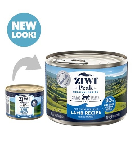 [16592883-185G] ZiwiPeak Lamb Recipe Canned Cat Food 185gm