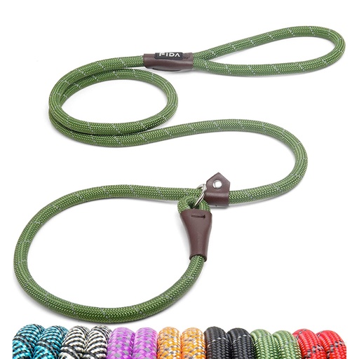 [1184] Fida Durable Lead Dog Training Leash 16Feet Green
