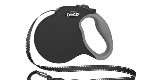 [1178] Fida Heavy Duty Retractable Dog leash 26ft Black