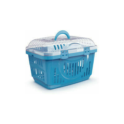 [8016040105669] Georplast Rocket Pet Carrier Transparent Lid Assorted Colors
