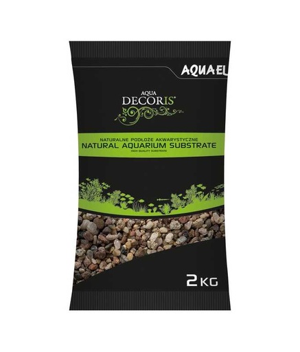 [AQ114044] Aquael Natural Multicolored Gravel 3-5mm / 2Kg