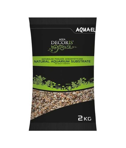 [AQ114043] Aquael Natural Multicoloured Gravel 1.4-2mm / 2Kg