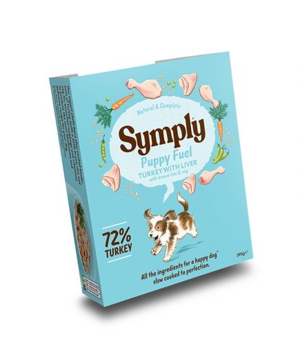 [300894-395g] Symply Puppy Turkey Brown Rice & Veg Wet Dog Food 395gm