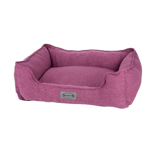 [300335-BERRY PURPLE-SMALL] Scruffs Manhattan Box Dog Bed Berry Purple Small 50x40cm