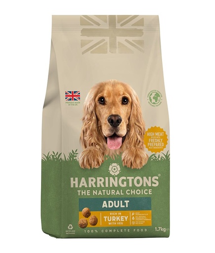 [HARRTV-1.7KG] Harringtons Complete Turkey Veg Adult Dry Dog Food 1.7kg