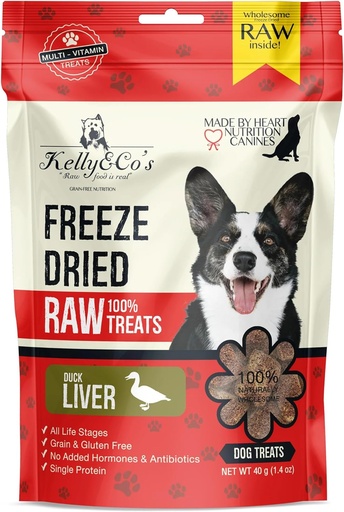 [PC-D4010] Kelly & Co’s Single Ingredient Freeze Dried Duck Liver for Dog 40gm