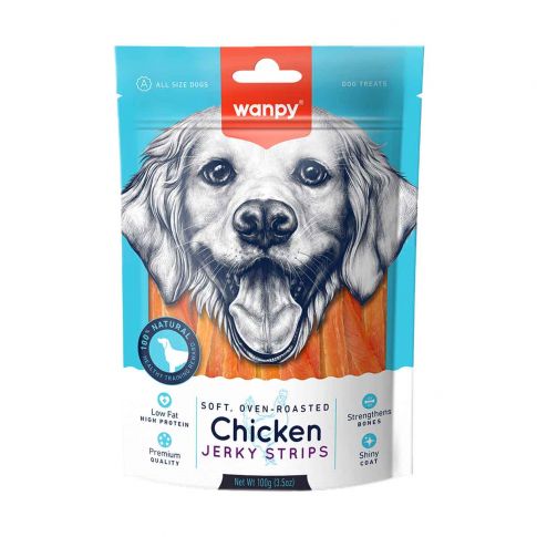 [CB-02H] Wanpy Chicken Jerky Chips 100gm