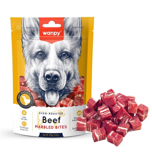 [MA-15S] Wanpy Marbled Beef Bites 100gm