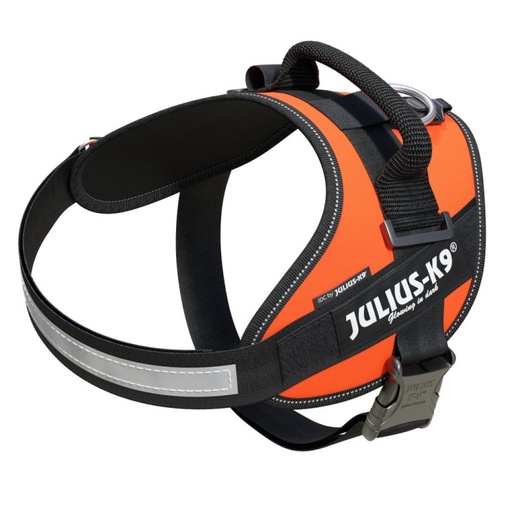 [JL16IDC-FOR-0] Julius-K9 IDC High Visibility Power Harness UV Orange  58-76cm