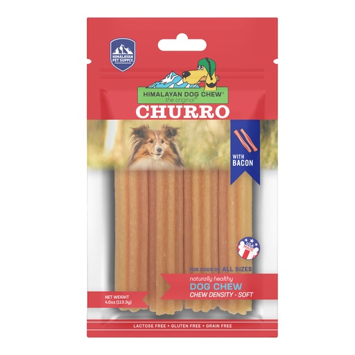[12892] Himalayan Dog Chew Churro With Bacon