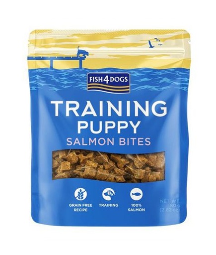 [301270-80G] Fish4Dogs Training Puppy Salmon Bites Treats 80gm