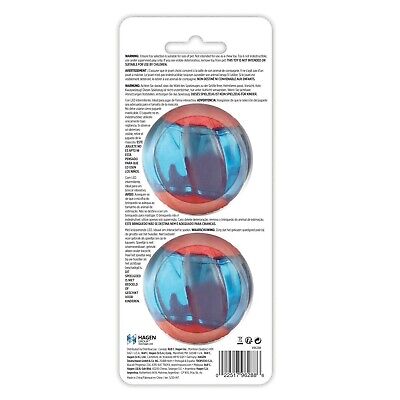 [HA96288] Zeus Duo Ball, 6.3cm with LED, 2pk