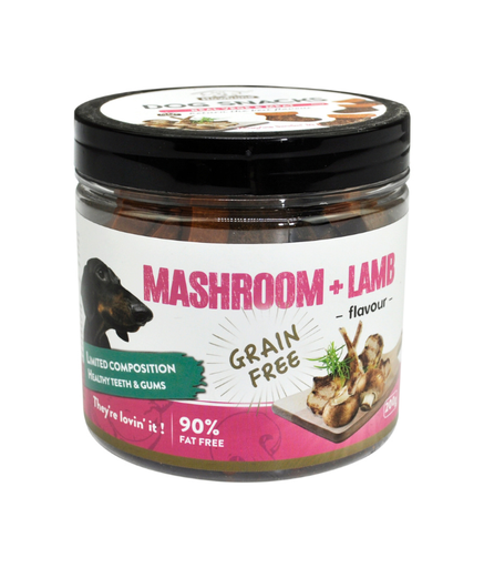 [HB05024] Howbone Training Bite Dog Snack Mushroom & Lamb Flavour 200gm