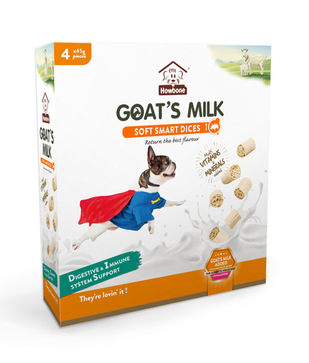 [HB04690] Howbone Goat's Milk Soft Smart Dices 4pcs x 45gm