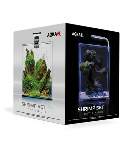 [AQ123262] Aquael Shrimp Set Smart Black Day & Night 20L