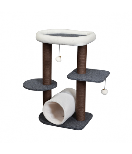 [HY18308] Catry Stylish Cat Tree With Scratch Post 43x33x72cm