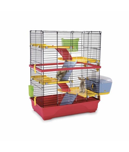 [IM06754] IMAC Double-80 Cage For Rabbits, Chinchillas, Guinea Pigs And Ferrets - 80X48.5X104CM