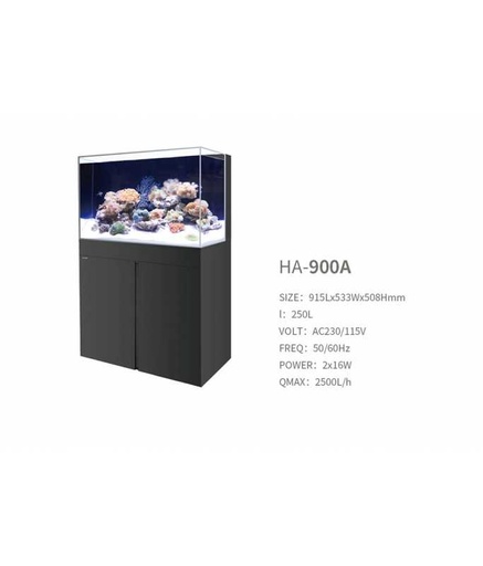 [BYHA-900A] Boyu Marine Aquarium Tank & Cabinet Set Back Filtration System 91.5x53.3x50.8cm